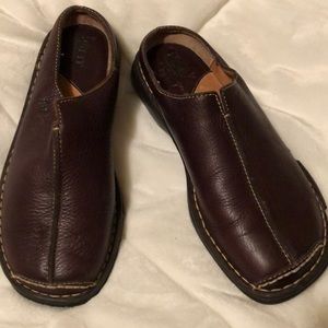 Born leather clogs
